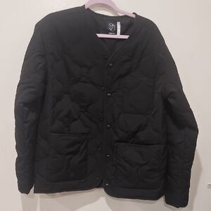 Original Use Black Lightweight Quilted Shirt Jacket